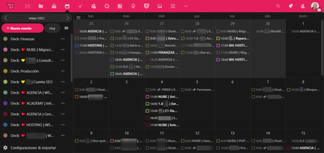 Nextcloud Calendario
