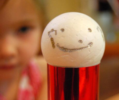 manualidad de hadas navideñas