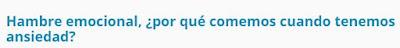 ANSIEDAD y HAMBRE