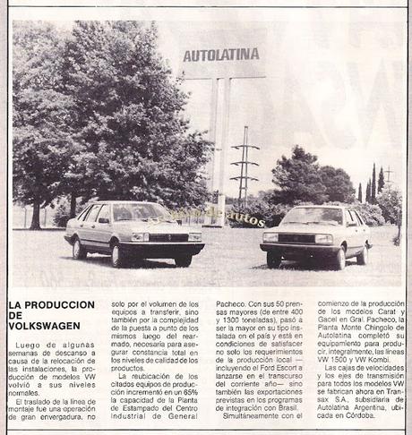 Volkswagen Gacel 1.8 y su presentación a principios del año 1988