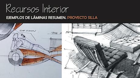 Ejemplos de láminas resumen. Proyecto silla