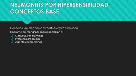 CASO CLINICO DE NEUMONITIS POR HIPERSENSIBILIDAD