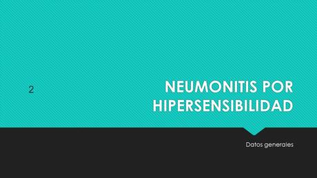 CASO CLINICO DE NEUMONITIS POR HIPERSENSIBILIDAD