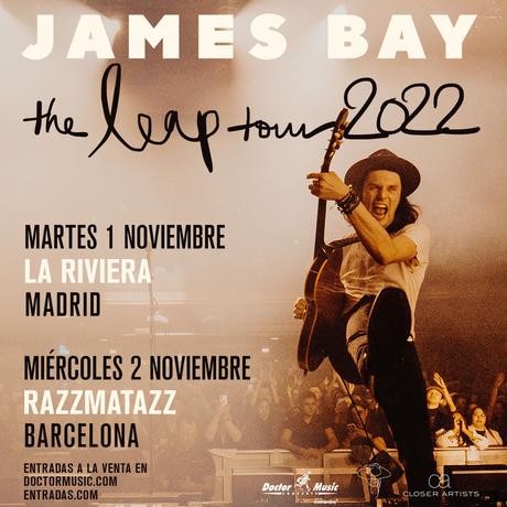 Conciertos de James Bay en Madrid y Barcelona