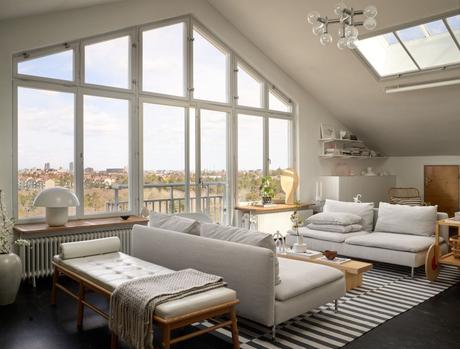 delikatissen scandinavian style scandinavian kitchen scandi penthouse open plan decor open kitchen ikea decor estilo nórdico decoración en blanco decoración de interiores decoración ático diáfano ático nórdico  