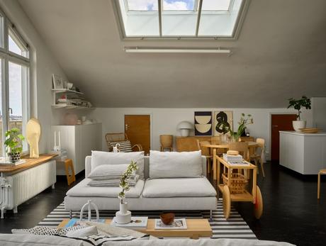 delikatissen scandinavian style scandinavian kitchen scandi penthouse open plan decor open kitchen ikea decor estilo nórdico decoración en blanco decoración de interiores decoración ático diáfano ático nórdico  