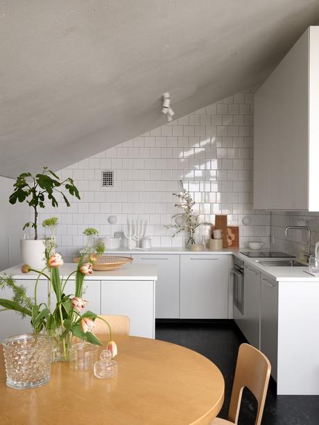 delikatissen scandinavian style scandinavian kitchen scandi penthouse open plan decor open kitchen ikea decor estilo nórdico decoración en blanco decoración de interiores decoración ático diáfano ático nórdico  