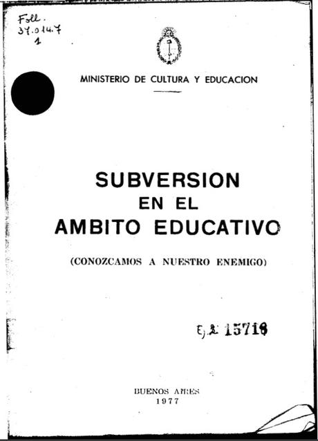 Plagiando a la Dictadura Genocida (el Huevo de la Serpiente)