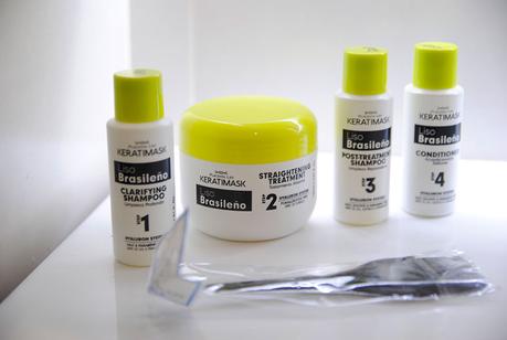 Alisado brasileño hecho en casa con be natural de Keratimac