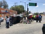 Volcadura de camioneta en Villa de Pozos: varios lesionados