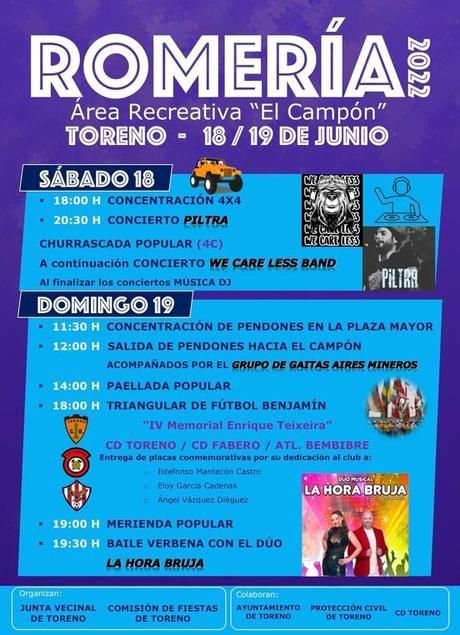 Toreno celebra su tradicional Romería en el Campón los días 18 y 19 de junio 1 Toreno celebra su tradicional Romería en el Campón los días 18 y 19 de junio 1
