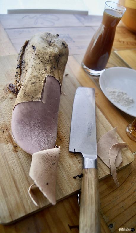 Lengua de ternera en su jugo (sous vide)