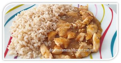 Pollo a la naranja Pollo a la naranja