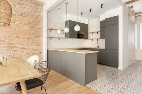 delikatissen scandi barcelona Reformas Barcelona open plan nordic style estilo nórdico estilo escandinavo distribución abierta diseño interiores barcelona reno apartamento barcelona el born  