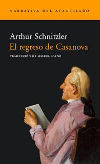 'El regreso de Casanova' (editorial Acantilado) de Arthur Schnitzler