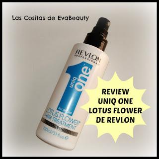 Review Tratamiento capilar 10 en 1 Uniq One Lotus Flower de Revlon en Notino, beauty, belleza, capilar, pelo, hair, beautyblogger, blog de belleza, opinion, microinfluencers