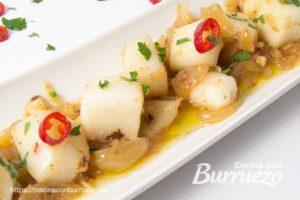 receta sepia encebollada burruezo