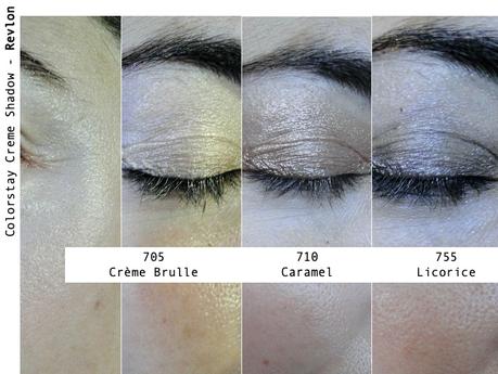 swatches sombras cremosas revlon como quedan como se usan