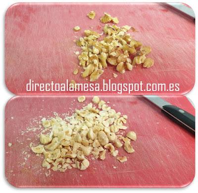 Rocas de copos de maíz y frutos secos