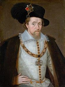 Jacobo I, rey de Inglaterra desde 1603 a 1625