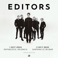 Editors anuncian concierto en Valencia y Bilbao este 2022