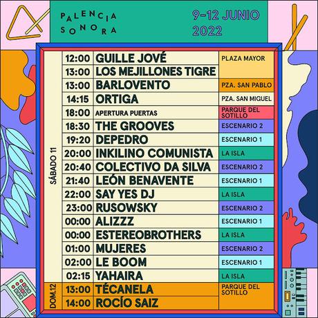 Horarios Sábado y Domingo Palencia Sonora 2022