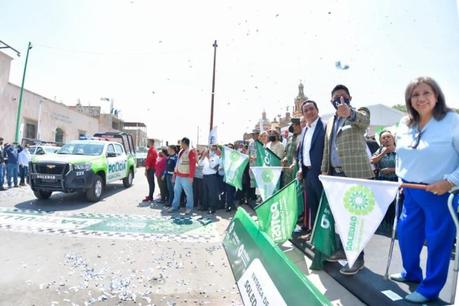 Atestigua Ricardo Gallardo entrega de patrullas en Soledad de Graciano Sánchez