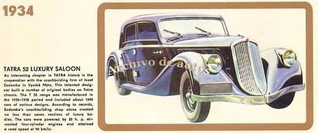 Los automóviles de la marca Tatra de los años treinta del siglo XX