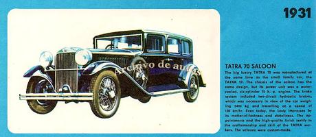 Los automóviles de la marca Tatra de los años treinta del siglo XX