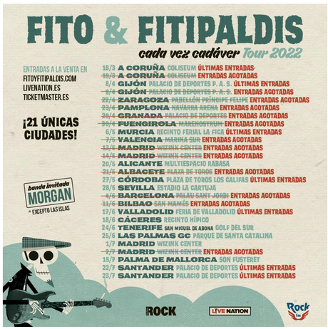 Fito & Fitipaldis, en directo en streaming desde Bilbao Fito & Fitipaldis, en directo en streaming desde Bilbao