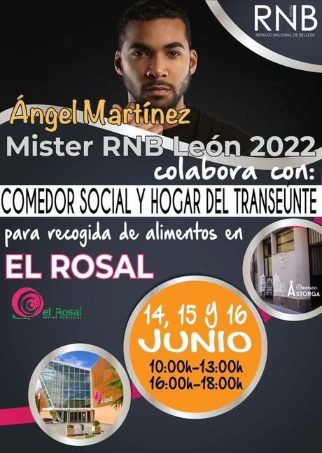 Ángel Martínez, el candidato a Mister RNB España, realizará una recogida de alimentos en El Rosal para el Comedor Social y Hogar del Transeúnte 1