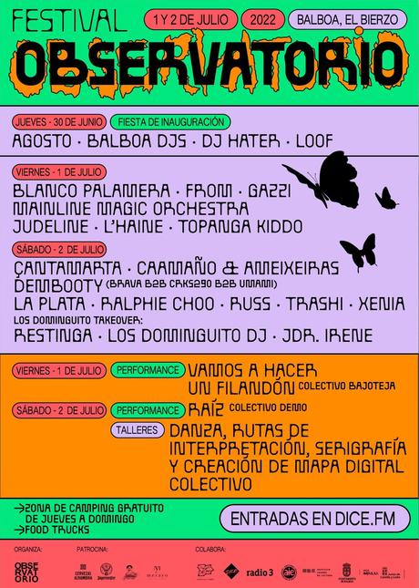 El Festival de Música y Arte Observatorio 2022 presenta el cartel definitivo de su tercera edición 3