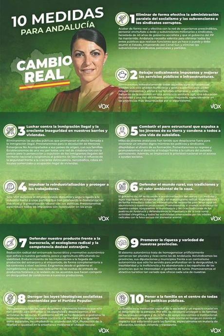 VOX, un programa impecable para Andalucía