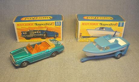 Rolls Royce Silver Shadow y tráiler con lancha de la serie Superfast Rolls Royce Silver Shadow y tráiler con lancha de la serie Superfast