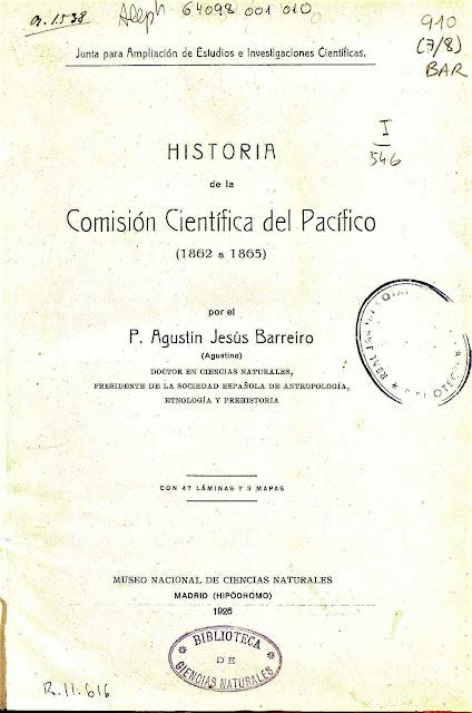 La expedición científica al Pacífico (1862-1866) en el  Museo Nacional de Ciencias Naturales