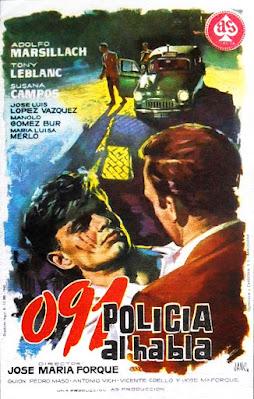 CERO NOVENTA Y UNO, POLICÍA AL HABLA (España, 1960) Policíaco