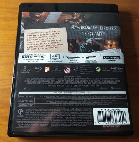 Unboxing y características de THE BATMAN en UHD y Bluray