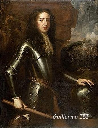Guillermo III, esposo y rey consorte de la reina de Inglaterra María II, y rey desde 1694 a 1702
