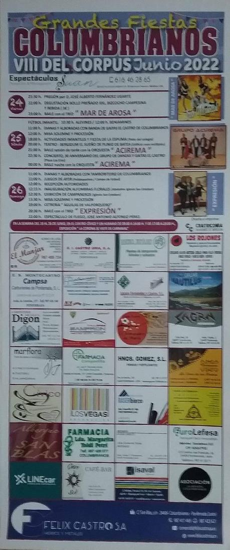 Columbrianos celebra sus VIII grandes fiestas del Corpus del 24 al 26 de junio 10 Columbrianos celebra sus VIII grandes fiestas del Corpus del 24 al 26 de junio 9