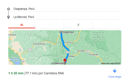 Viaje vía terrestre de Lima a Oxapampa. Perú Viaje vía terrestre de Lima a Oxapampa. Perú