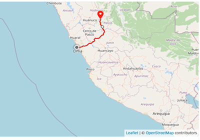 Viaje vía terrestre de Lima a Oxapampa. Perú