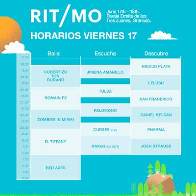 Horarios Ritmo Festival Viernes 2022
