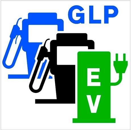 Estación de recarga eléctrica, surtidor de carburante y GLP