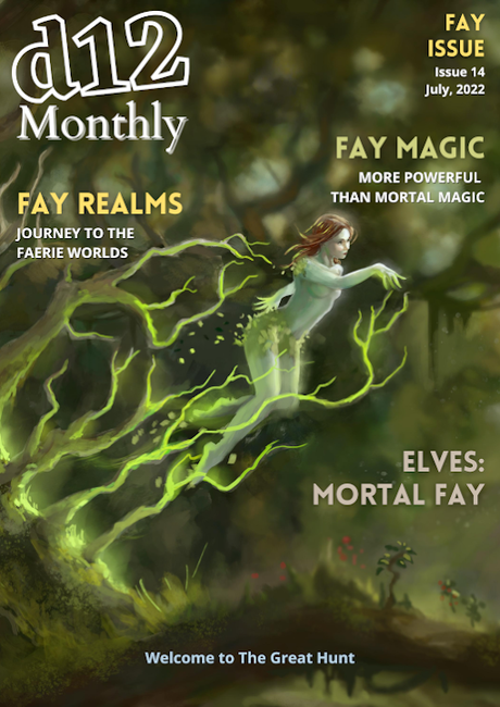 d12 Monthly: Portada y avance de contenidos para el número de Julio