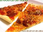 Pizza jamon Jabugo tomate natural aceite oliva "Hojiblanca"