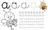 Hojas de caligrafía