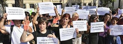 Protestas contra las sentencias machistas en Murcia.