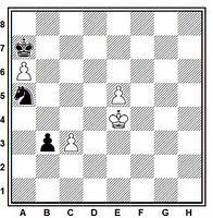 Estudio artístico de ajedrez de José Mandil, Chess-1943/44