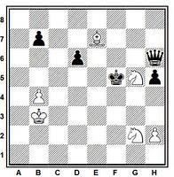Estudio artístico de ajedrez de José Mandil, SEPA-1948