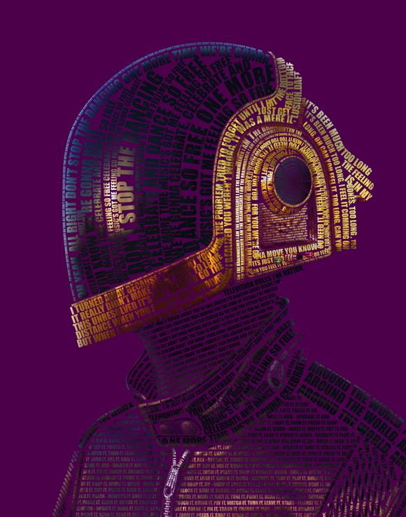 Retratos tipográficos de famosos